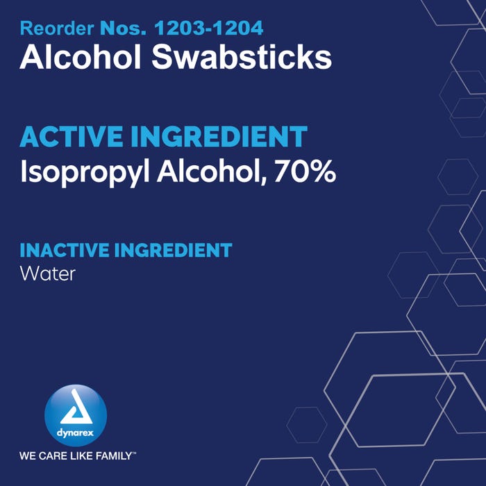 Alcohol Swabsticks By Dynarex